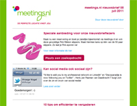 Meetings.nl nieuwsbrief juli 2011