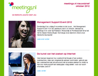 Meetings.nl nieuwsbrief oktober 2012